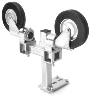 Offset pulley double, slot/bearing